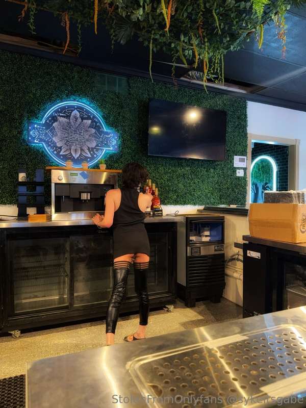 Welcome to ***** bar! I’m Gabe, what can I get for you!? :3 .. 2