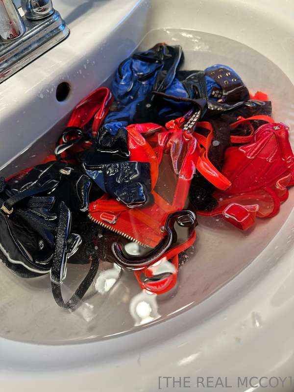 hand-washing $1000 worth of lingerie that I can't even wear ..