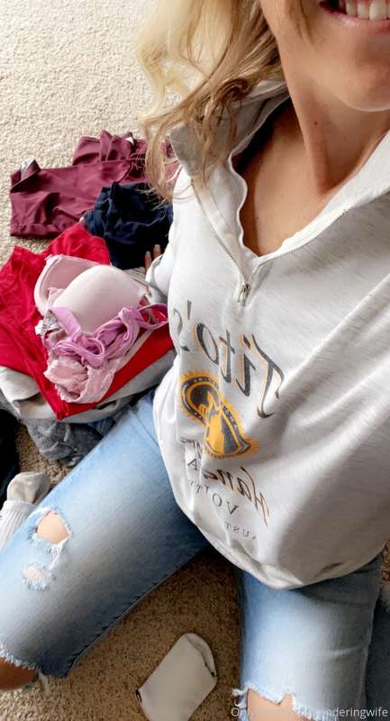 Monday morning clothes folding session! Just a normal mom do..