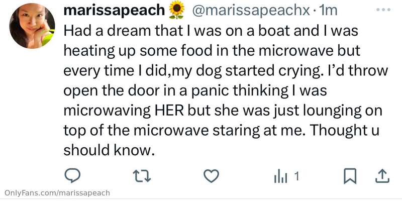 Been having a lot of weird dreams this week. 