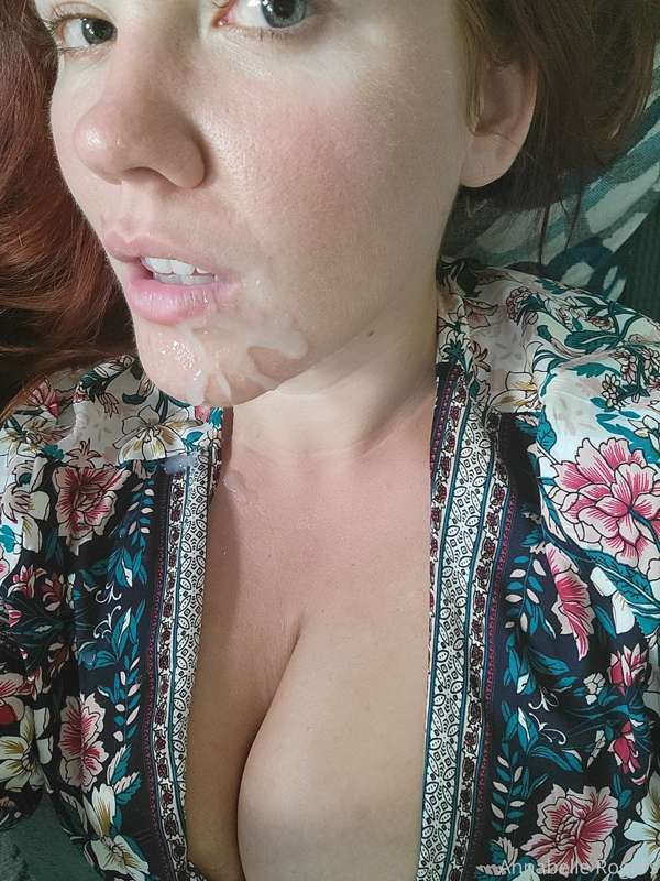I would've swallowed but then you wouldn't get these sexy pi.. 1