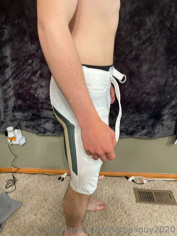 Me in football pants set 4 5