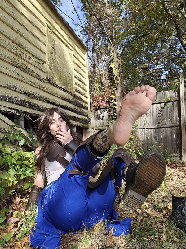 How are you gonna help me keep my feet clean now that I've l..
