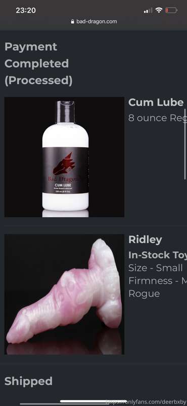 Ordered a new toy and some cum lube !! I can’t wait to film ..