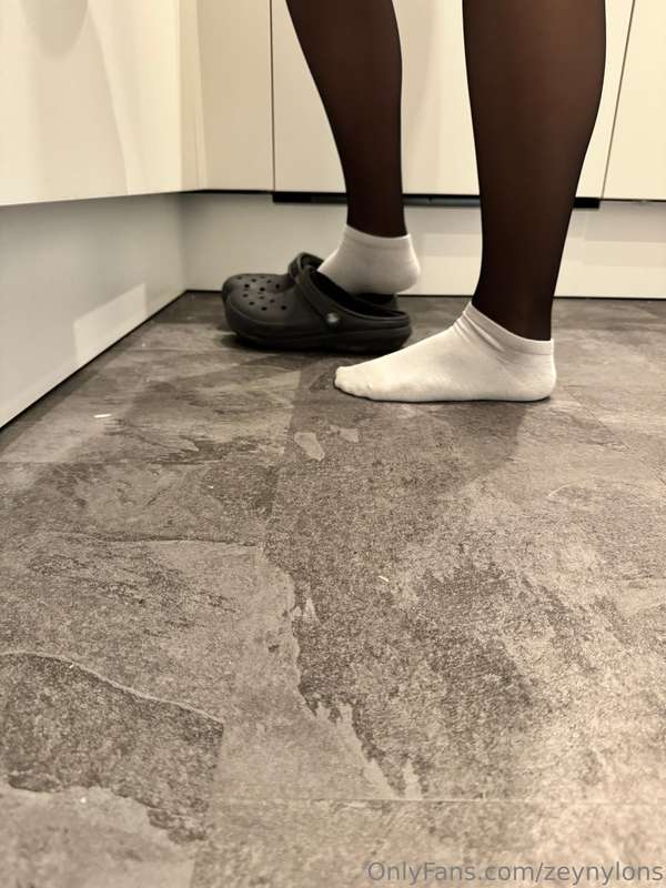 You want me to take my shoes and socks off? 🥵 So you can see..