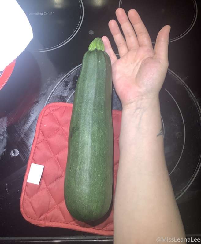 I’m not kidding when I say I can make things grow.  Zucchini..