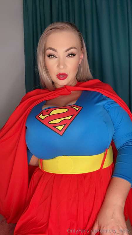 Super Woman with huge tits is here to rescue you!!! I would ..
