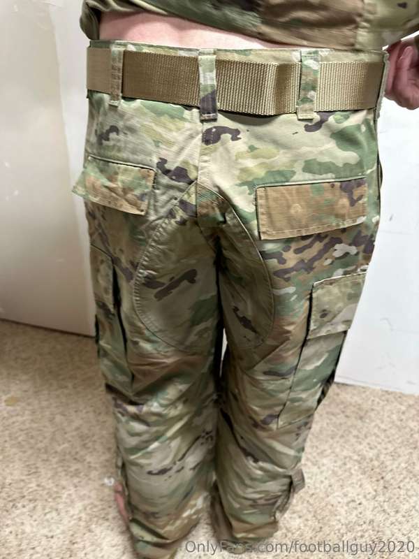The private doing a little stripping down to his military br.. 21