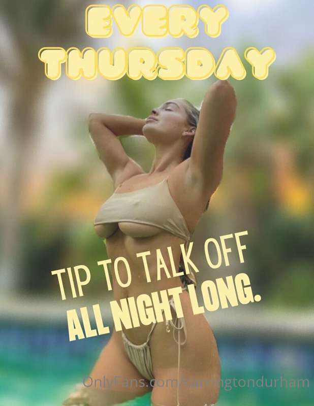 tip to talk off Thursdays are BACK & BETTER than ever!