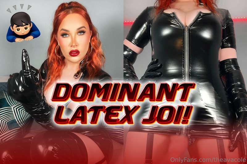 ***DOMINANT LATEX JOI!!!*** 😏🖤 Wearing PVC & Latex makes my ..