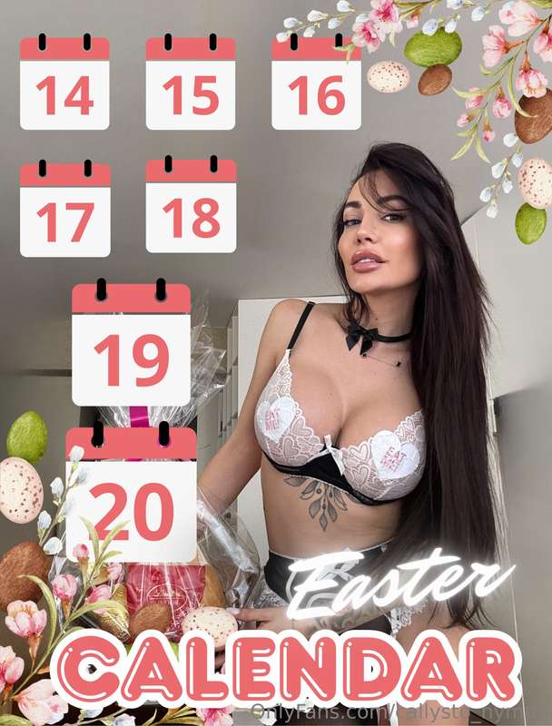🌸 Easter Wish Calendar 🌸A week of 7 little temptations…From ..