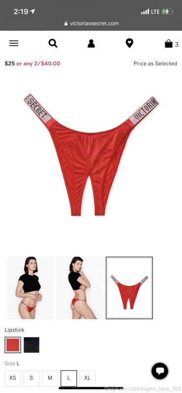 My favorite panty from VS now comes in this style.... 🥵 so h..