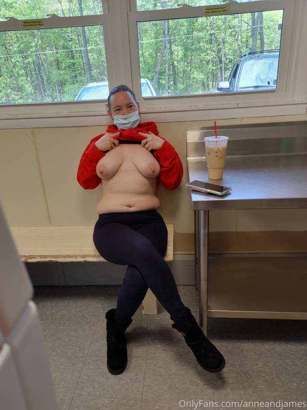 Remember to wear your mask ..not your bra ..lol