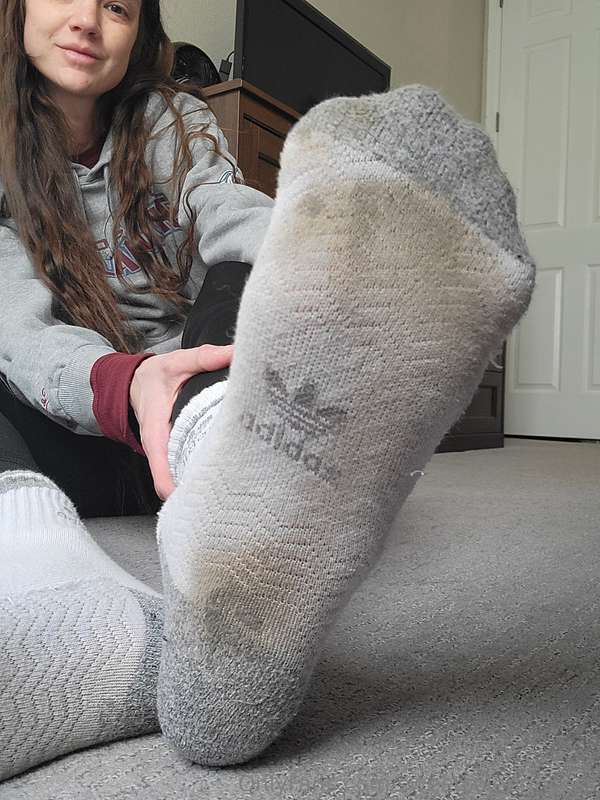 Recent sock wear photos for my sock fetish boys. My feet get..