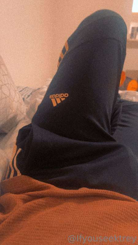 Adidas joggers are my fav lazy pants 🍆🖤 @ifyouseektrey   Twi..