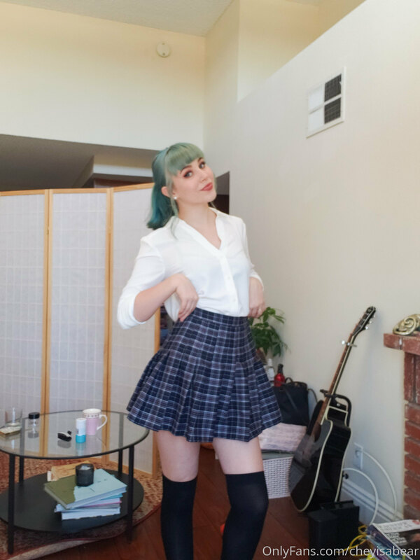 A really kind subscriber got me this cute school girl skirt,.. 2