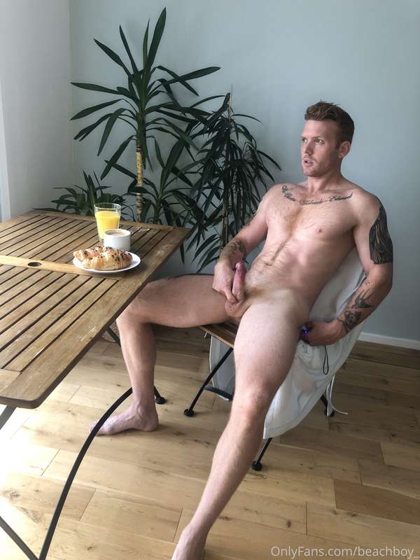 Naked. Breakfast. Full spread. But the real snack’s sitting ..