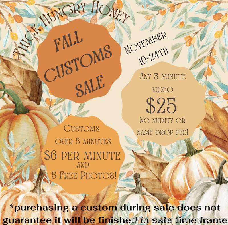 Good Morning Hotties!

Here is my fall sale 🍂🧡✨