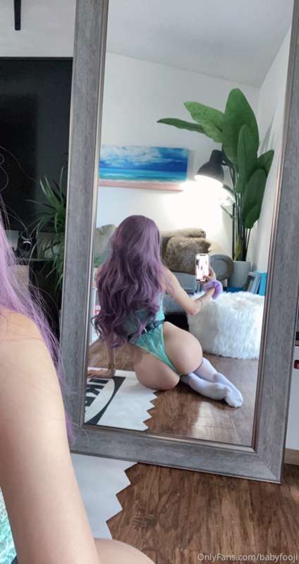 purple and mint green lingerie set pics <3 13