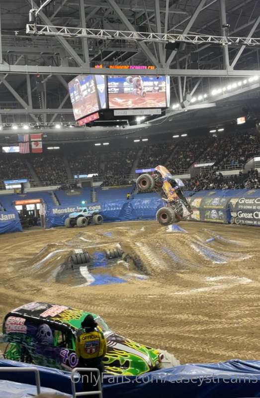 BRB, having the best day of my life. I love monster trucks. .. 2