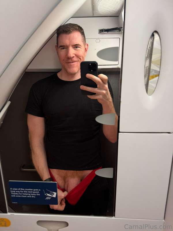 My new favourite thing to do is jerk off on a plane and sext..