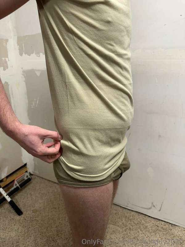 The private doing a little stripping down to his military br.. 9