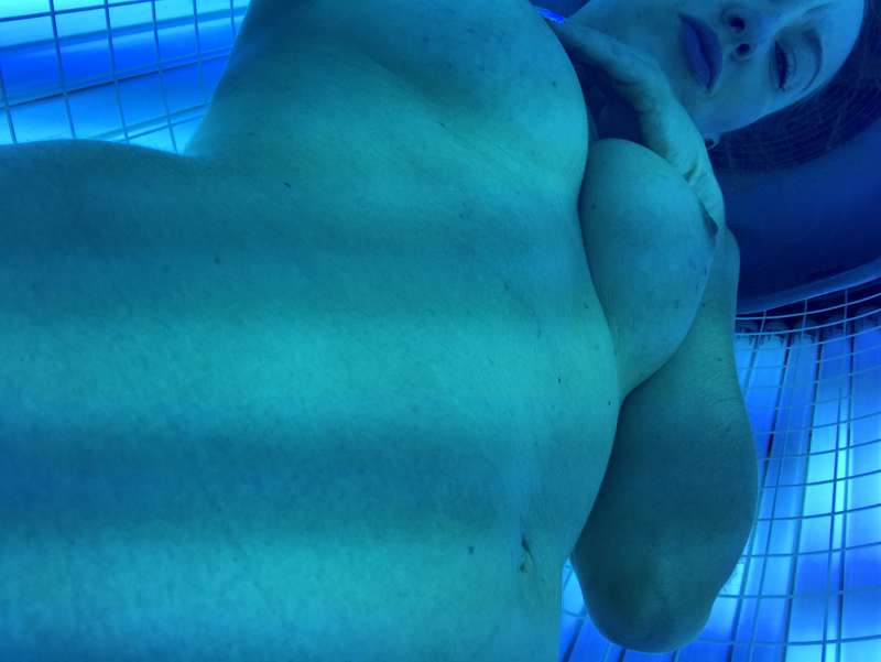 Topping up my tan before Spain x 1