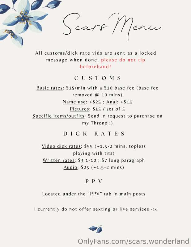 Hi! Here is my updated menu:) 
Throne gifting link: https://..