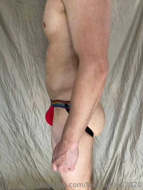 Soldier shows off his hot muscular body in a thong and jock!.. 20