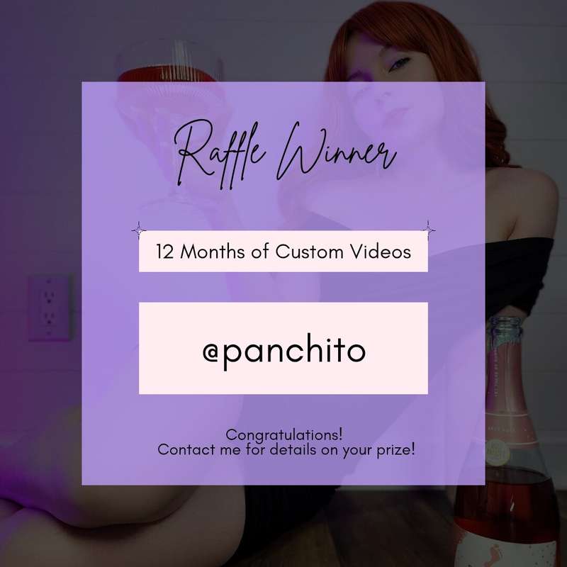 The winner of the 12 months of custom videos package is...