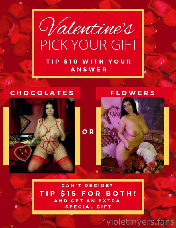💕🍫💐 ***Pick Your VALENTINES DAY Gift*** 🍫💐💕 
Tip $10 and tel..