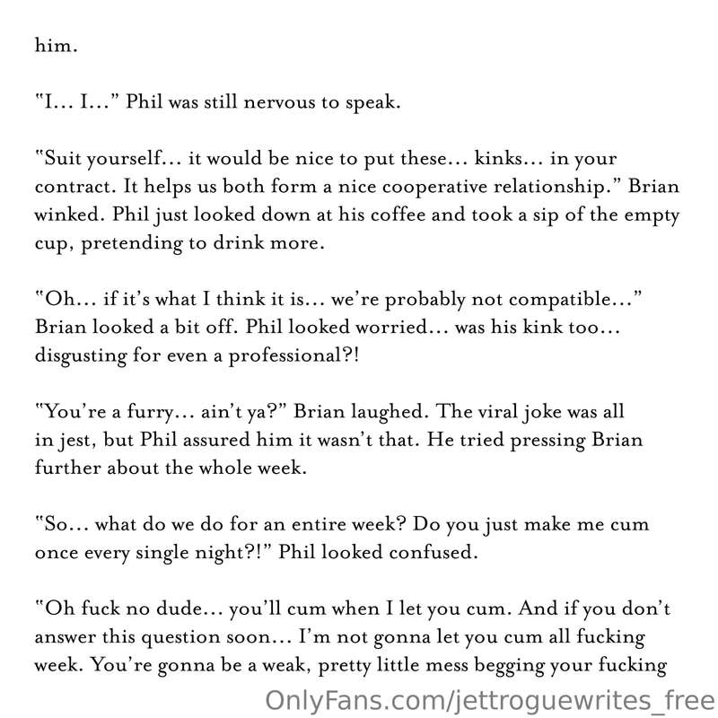 A fan requested a commission. Read it here! 6,800+ words. 3