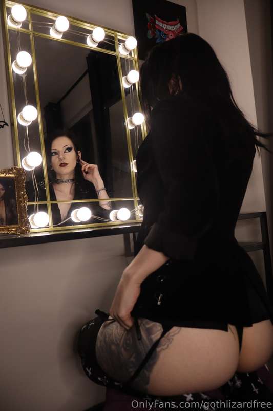 Mirror Mirror on the wall, is this not the hottest goth of a.. 1