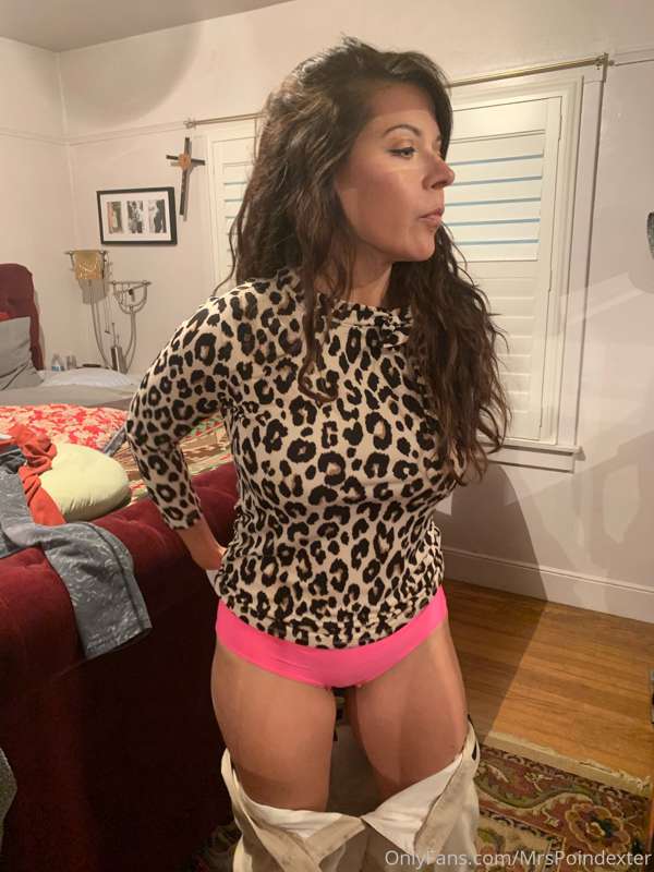 I wore my pink panties that I bought yesterday. I like them,.. 4