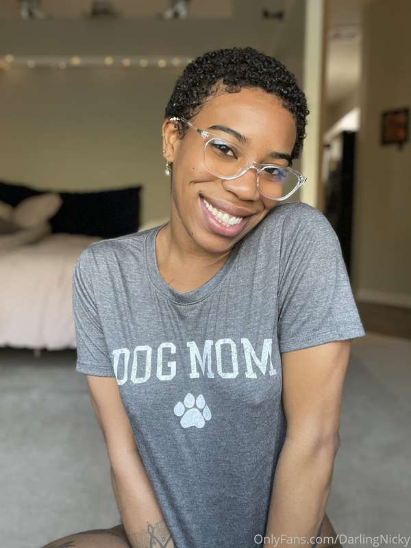 Do you like my glasses?? Today I’m a dog mom! 🥰 I’m beyond e..