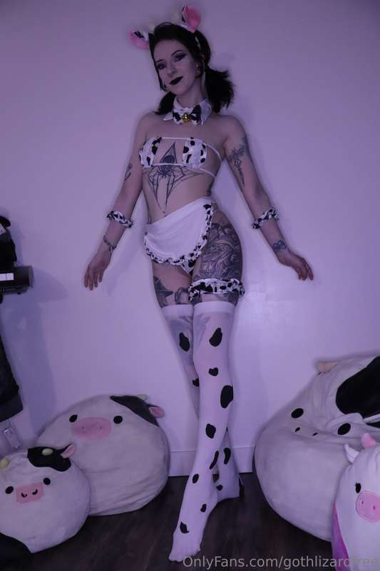 I love my little cow bikini soooo much! It is small and tigh..