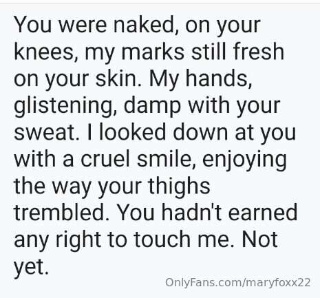 Maryfoxx22 - Onlyfans - 23 May, 2025
