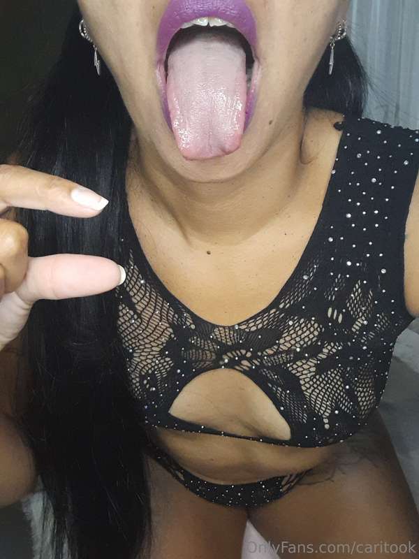 Surely my tongue is longer and gives more pleasure than your..