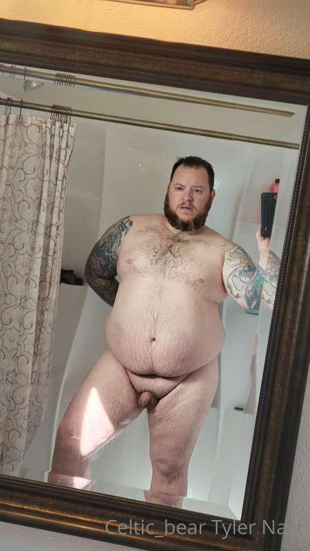 Daddy needs his back washed.