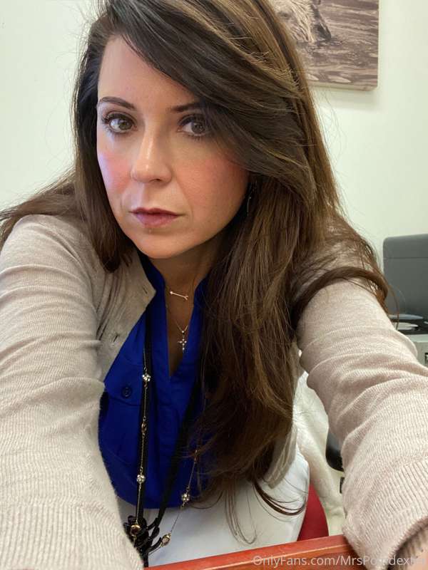 Hi.  Me at work.  I wanted to send you a selfie.