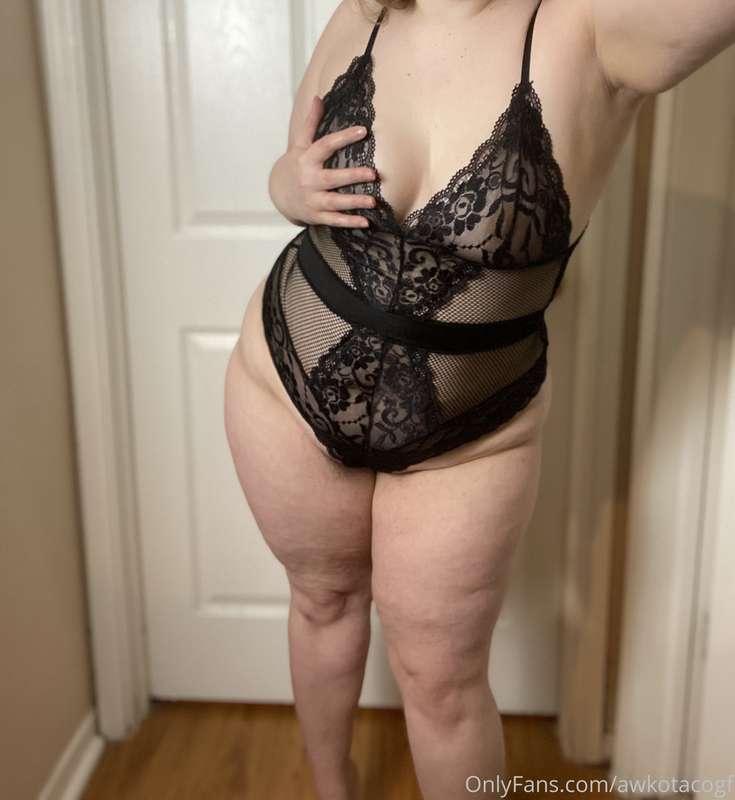 Rub your hands down the lace, untie my bow, push the straps ..