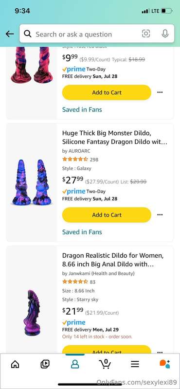 Momma added a bunch of new “Monsters” to her wishlist today!..