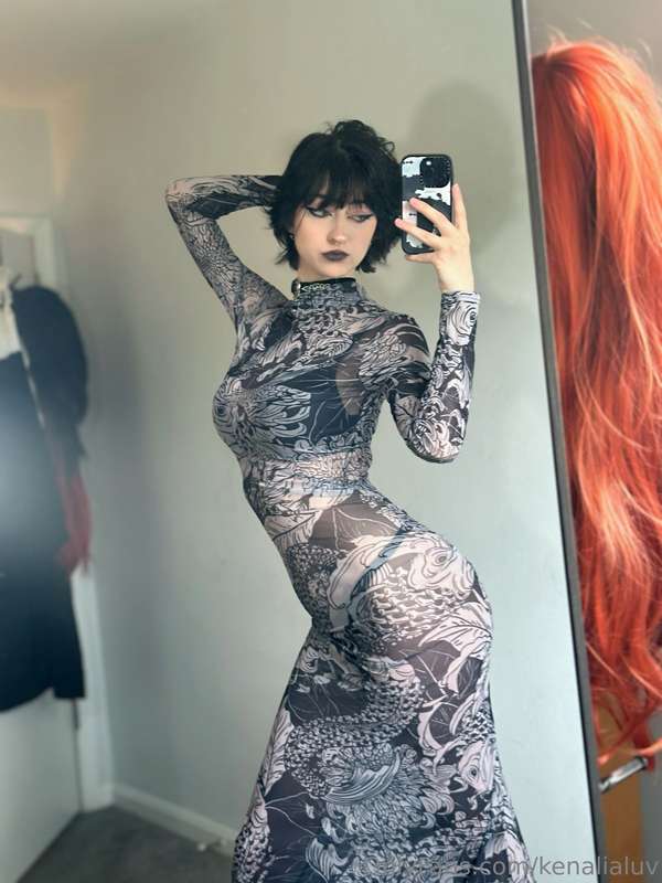 this dress is so sheer... it'd be a shame if tease you with ..