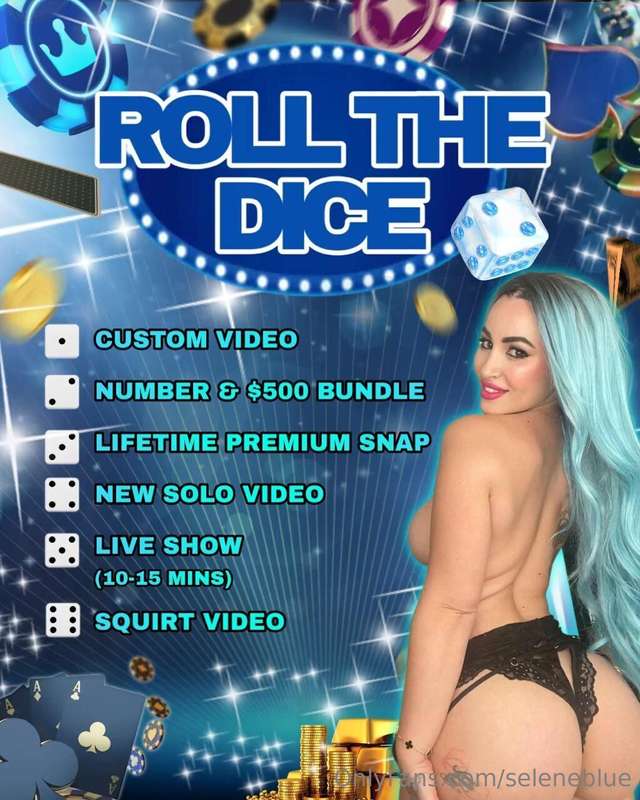 ROLL THE DICE :🎲 Tip to roll the dice.... Every roll is awin..