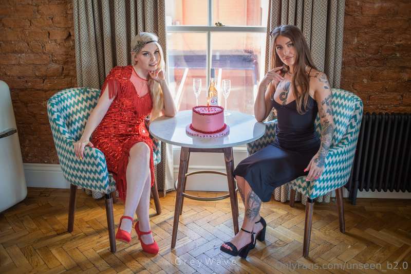 Aren't we so cute blowing out our candle together 💖 she made.. 2