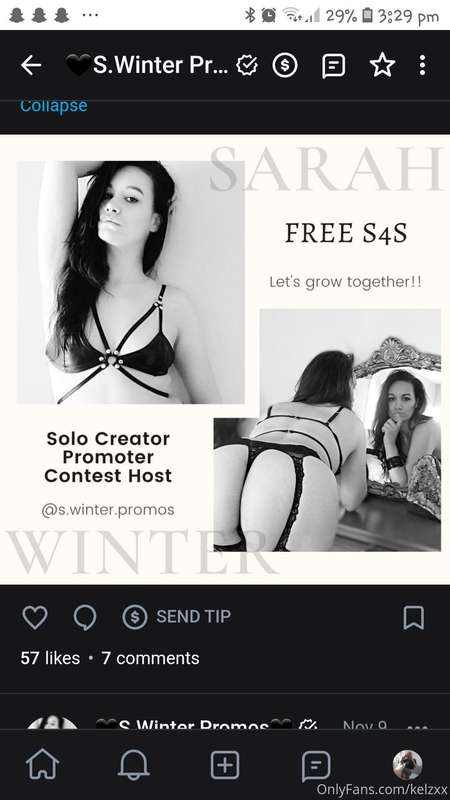 @s.winter.promos is giving away free shout outs to all
Creat..