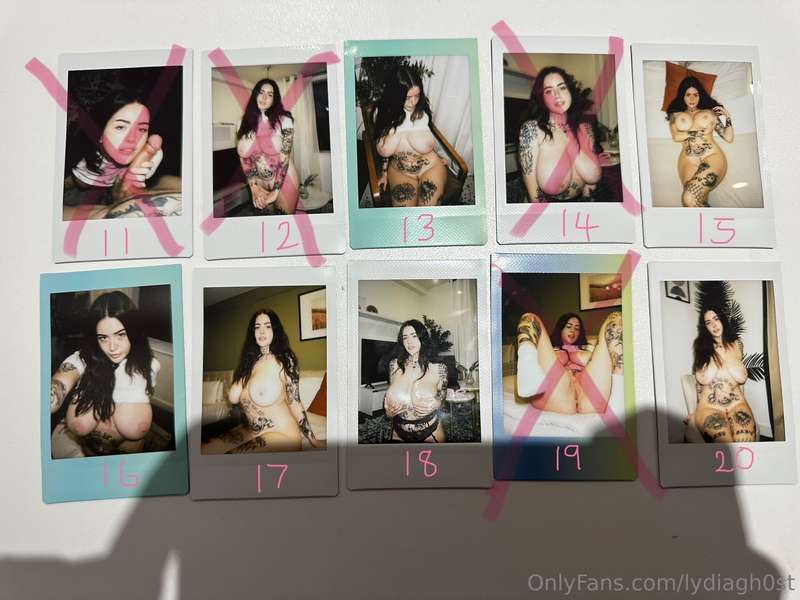 hi all here’s an updated look at what polaroids are left!! h.. 2