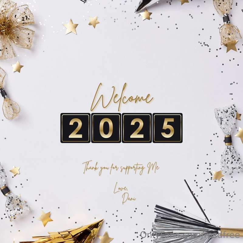 HAPPY NEW YEAR 🥳 Let’s gooo 2025 🥂🍾 I love you all! ❤️