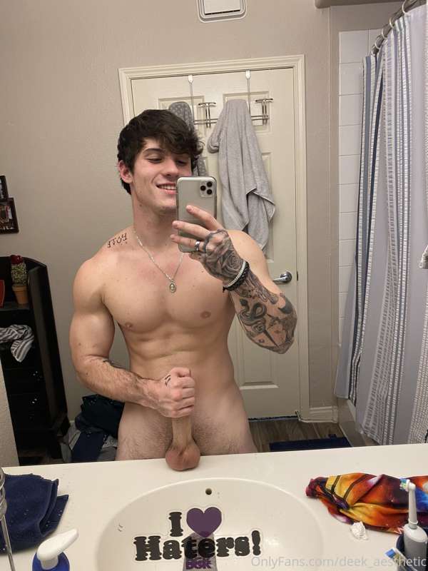 Stroking it.... good thing I got a video coming for you soon..