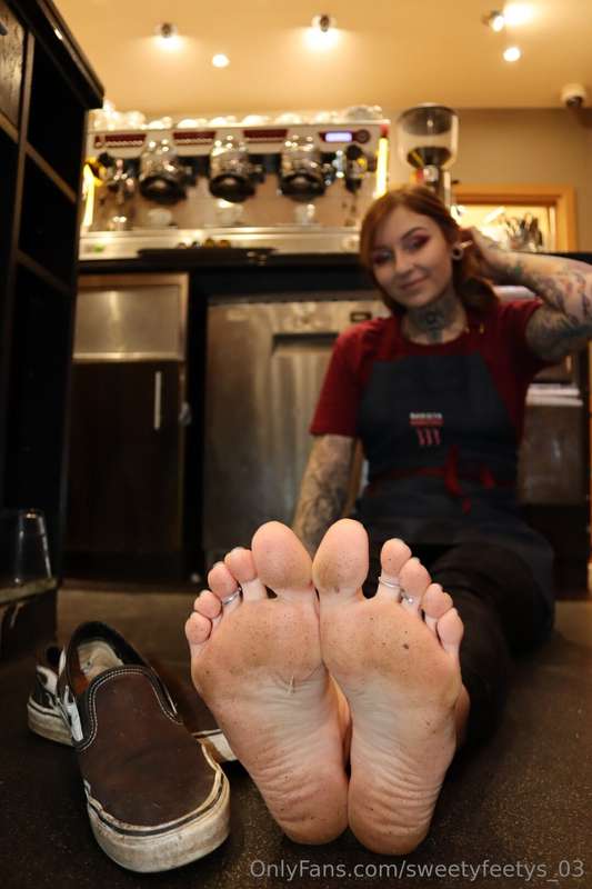 How about you come for a coffee and lick those feet instead?.. 7